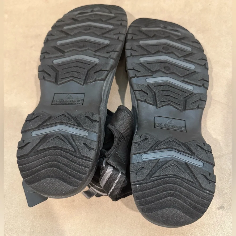 OZARK TRAIL Black TEK SANDALS MENS‎  Size 11